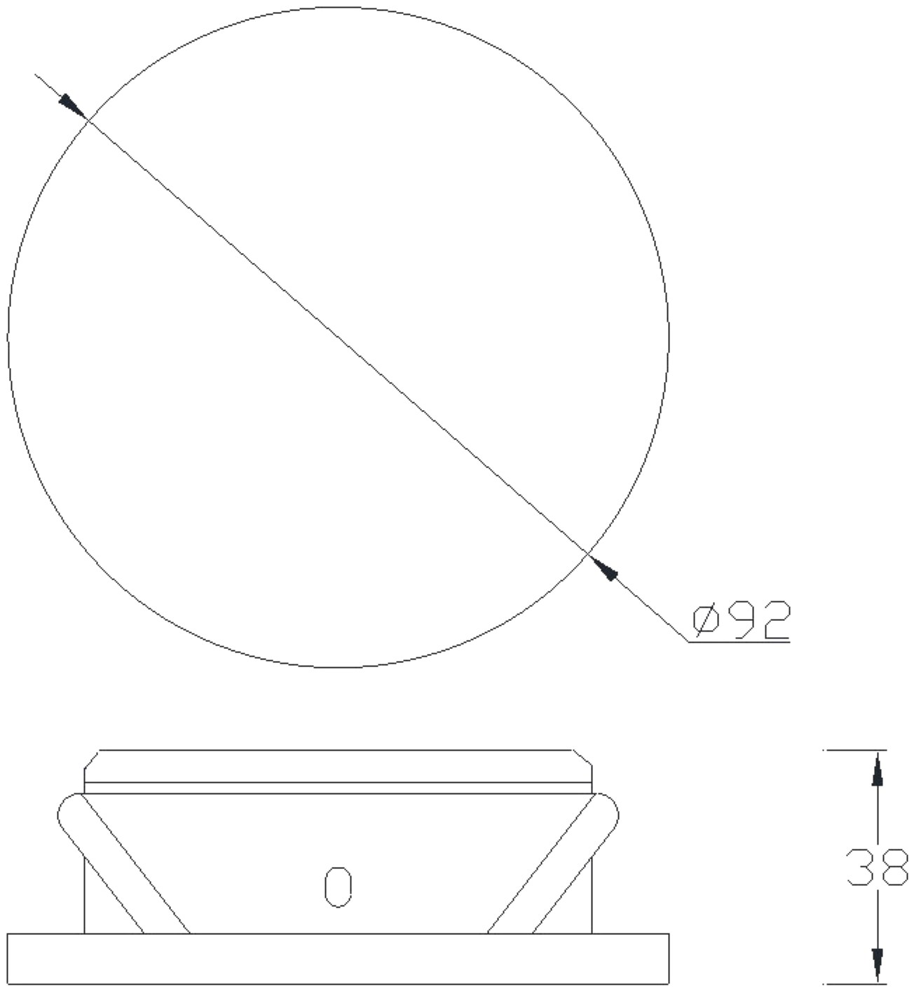 Metacrilato Recessed Ceiling Luminaires Mantra Fusion Round Recess Ceiling